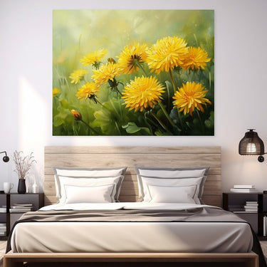 Dandelion Acrylic Painting